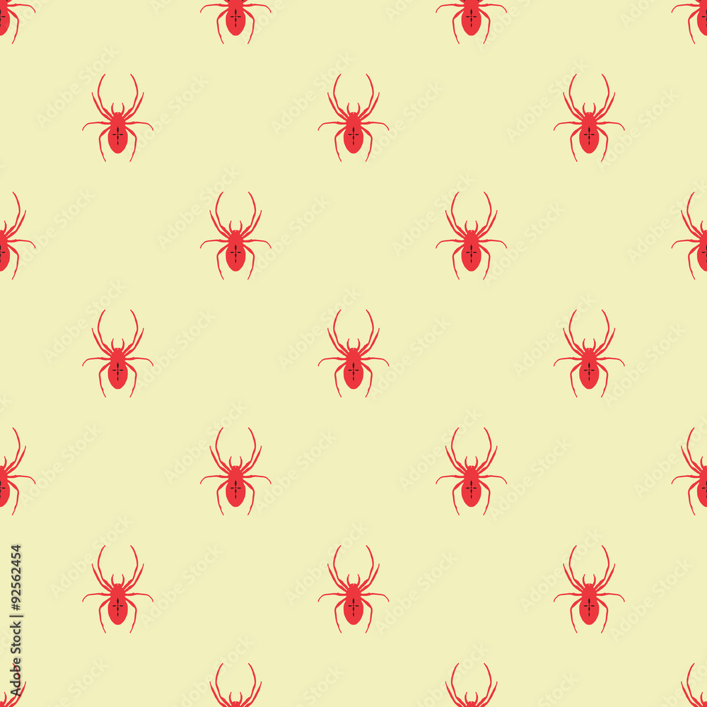 Obraz premium Seamless geometric pattern with a spider.