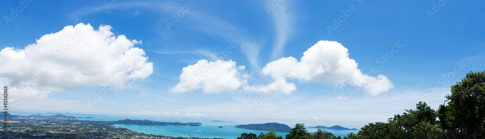 panorama of Phuket in the south part
