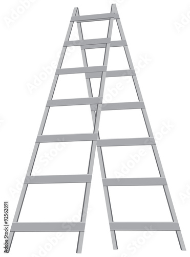 Metal stepladder