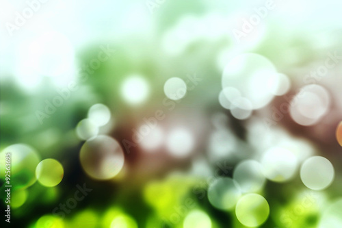 Abstract bokeh green color background texture.