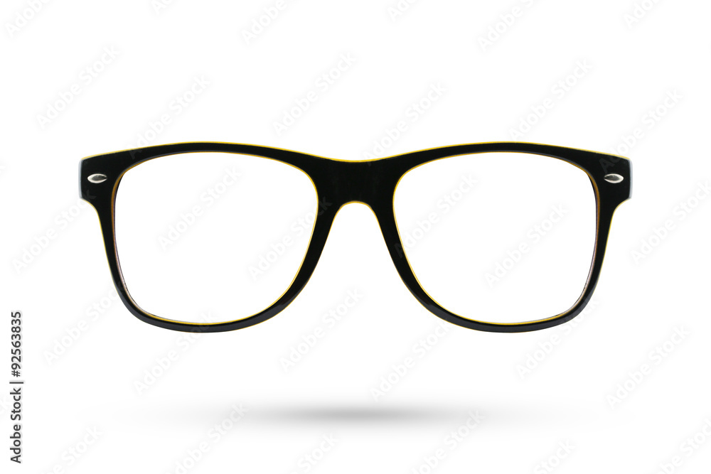 Fashion glasses style plastic-framed isolated on white backgroun Fashion glasses style plastic-framed isolated on white backgroun
