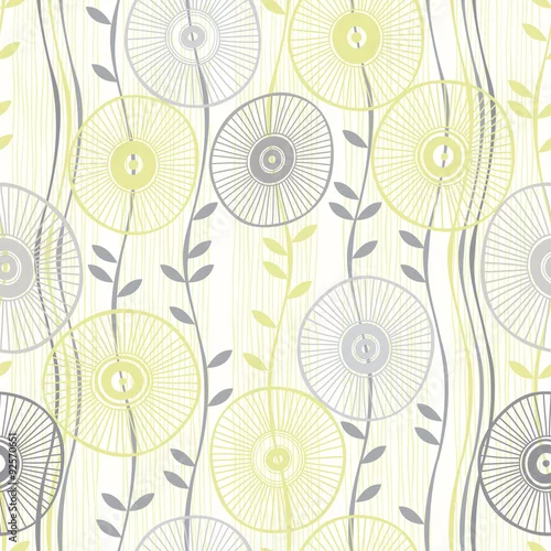 Tapety Bezszwowy wzór abstrakcjonistyczni kwiaty.