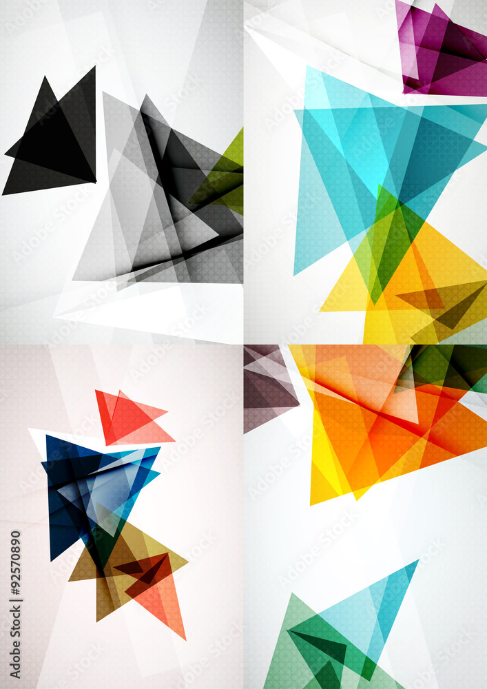 Set of angle and straight lines design abstract backgrounds Set of angle and straight lines design abstract backgrounds