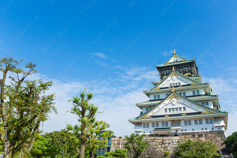 Fototapeta premium Osaka castle in Japan