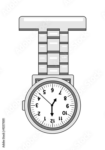 Vector image of a nurses' watch