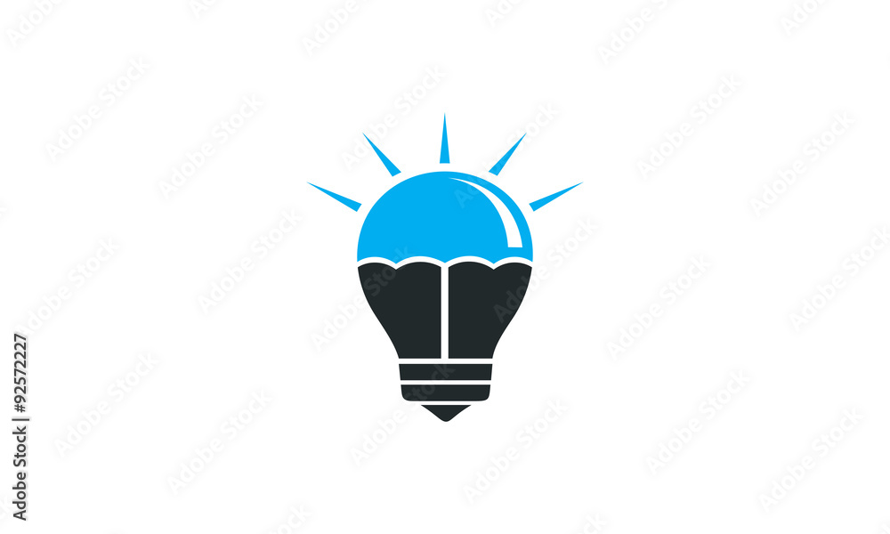 umbrella with lightbulb think mind idea logo design template umbrella with lightbulb think mind idea logo design template
