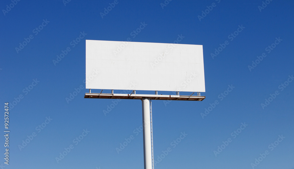 Blank billboard for new advertisement Blank billboard for new advertisement