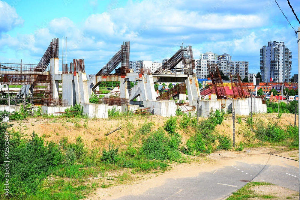 Vilnius city stadium construction cuntinue on June 4, 2015 Vilnius city stadium construction cuntinue on June 4, 2015