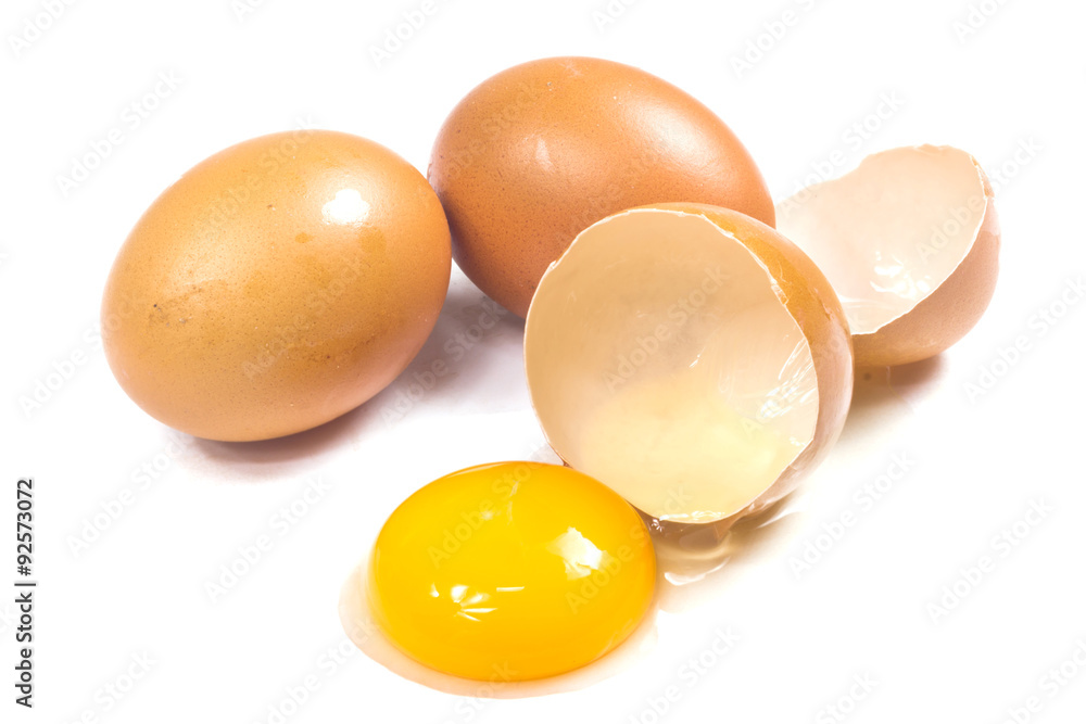 Broken egg isolated on white background
Broken egg isolated on white background