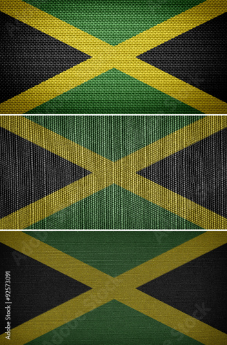 Jamaican textile flags #92573091