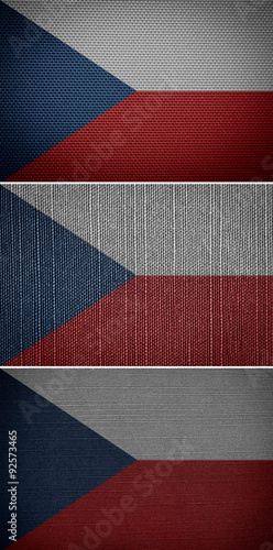 textile flag of the Czech Republic #92573465