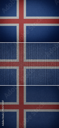 textile flags Iceland #92573647