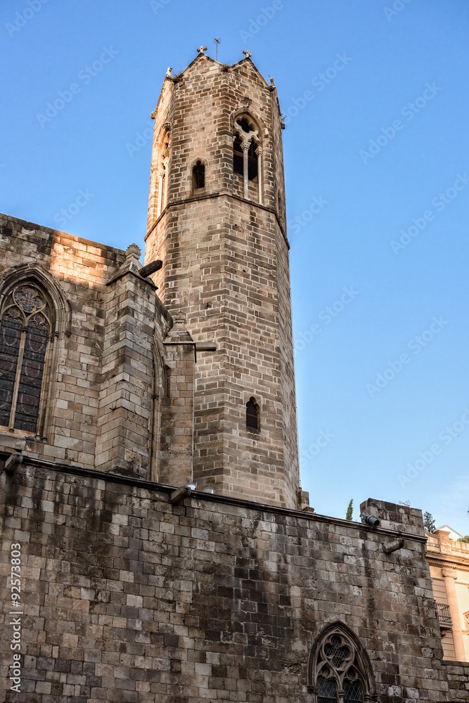 Royal palace in Barcelona: Tower of Santa Agata chapel