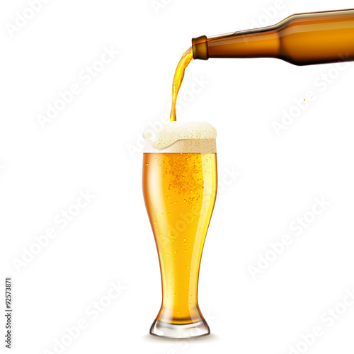 Beer Pouring Realistic