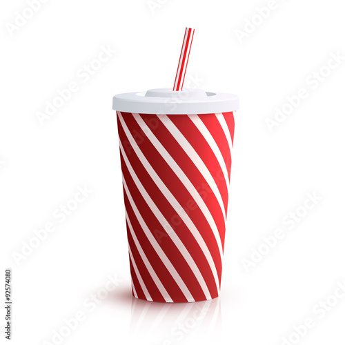 Cola Striped Glass