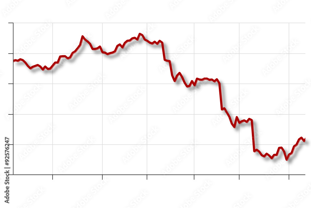 Naklejka premium crisis plot