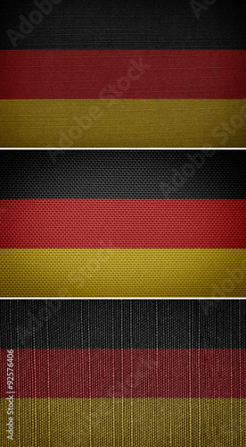 The Federal Republic of Germany, set cloth flags in the background #92576406
