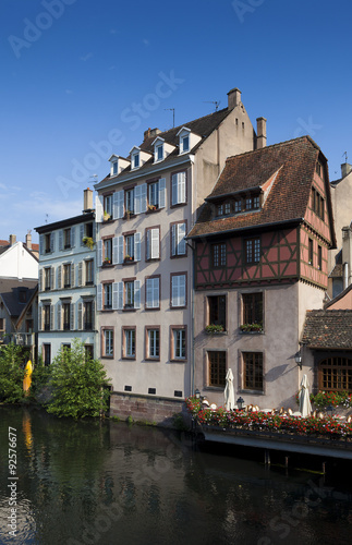 Architecture of the Petite france, Strasbourg, Bas-Rhin, Alsace,