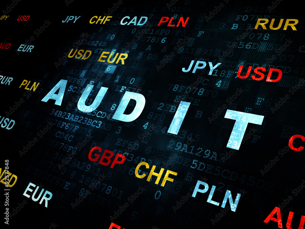 Finance concept: Audit on Digital background Finance concept: Audit on Digital background