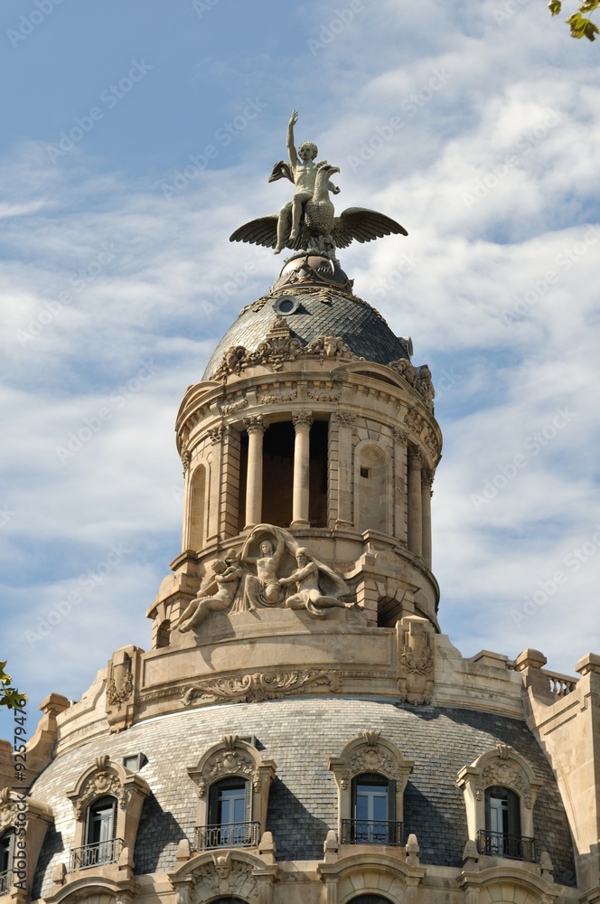 Fototapeta premium ein haus in barcelona spanien