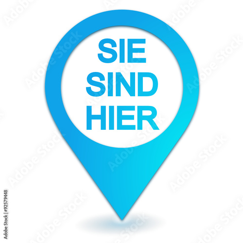 Free Download Sie befinden sich hier auf Geolocation- Symbol blau - GFXLoad