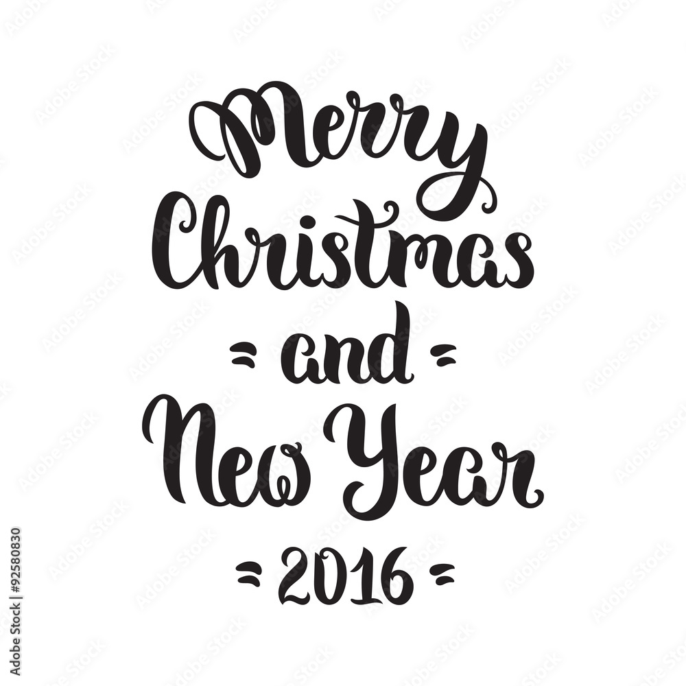 Merry Christmas lettering