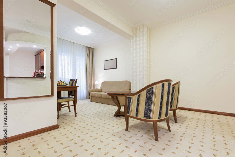 Fototapeta premium Hotel apartment interior