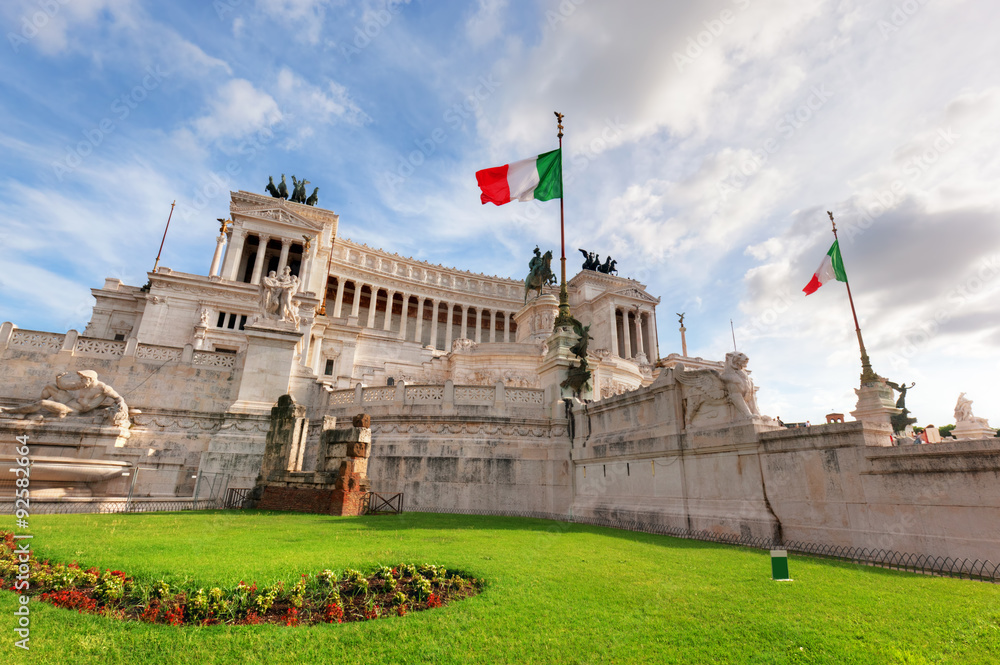 Fototapeta premium The Altare della Patria monument in Rome, Italy.