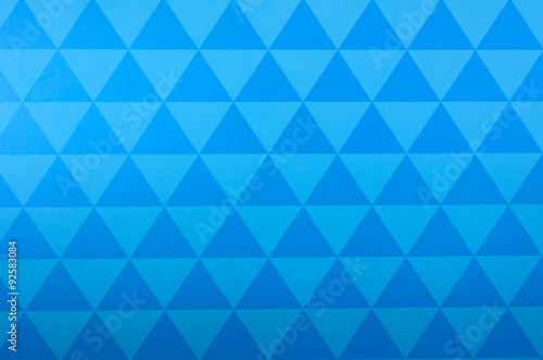 Blue triangle geometric background