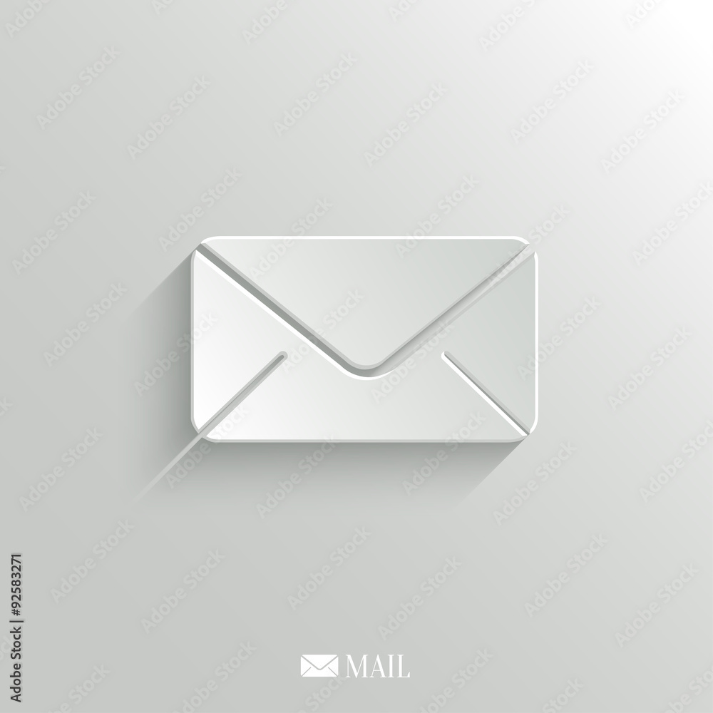 Mail icon - vector web background Mail icon - vector web background