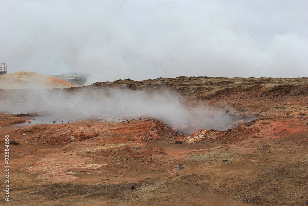 Aktiver Vulkan im Hochtemperaturgebiet Seltun auf Island