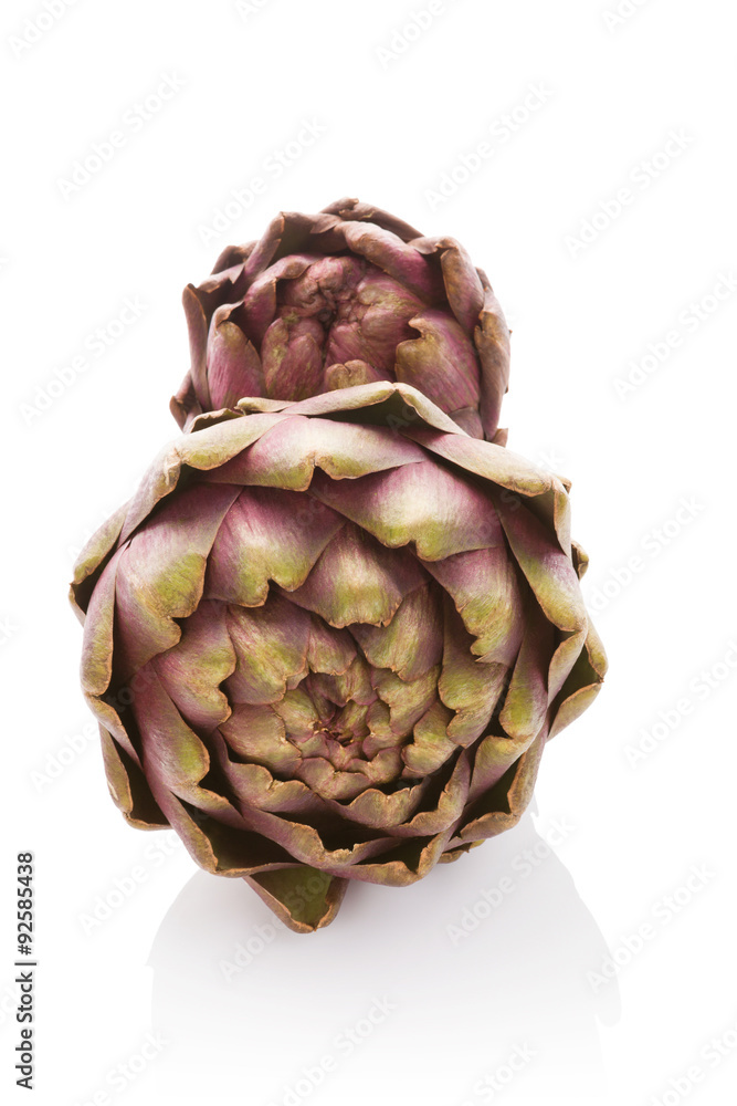Artichoke isolated on white background. Artichoke isolated on white background.