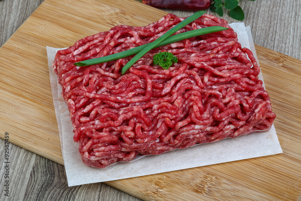 Minced beef meat