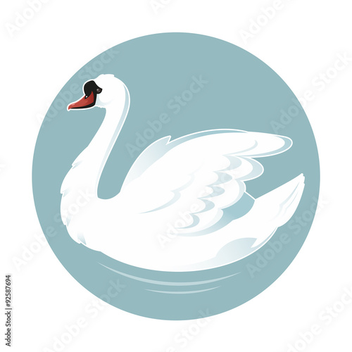 Cartoon swan