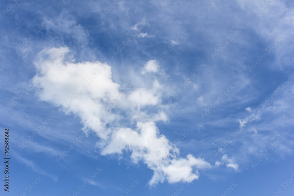 blue sky with clouds