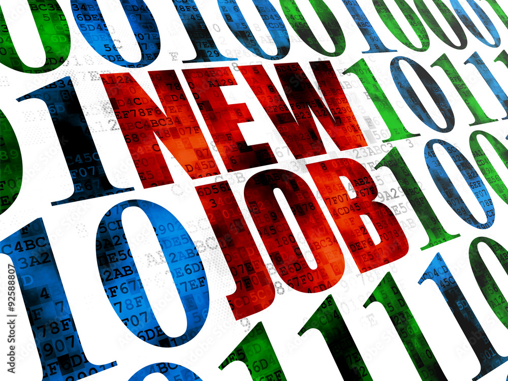 Finance concept: New Job on Digital background Finance concept: New Job on Digital background
