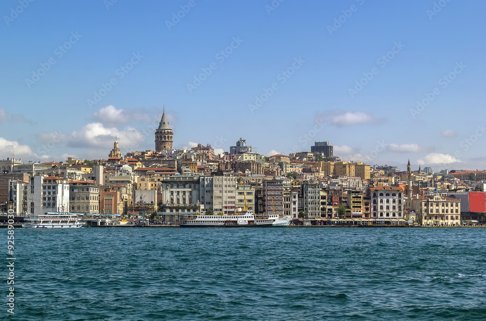 View of  Istanbul Beyoglu area
