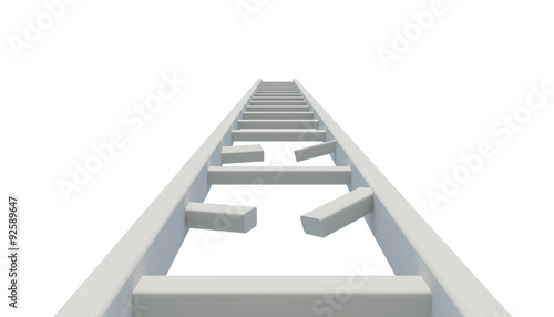 Broken ladder to sky