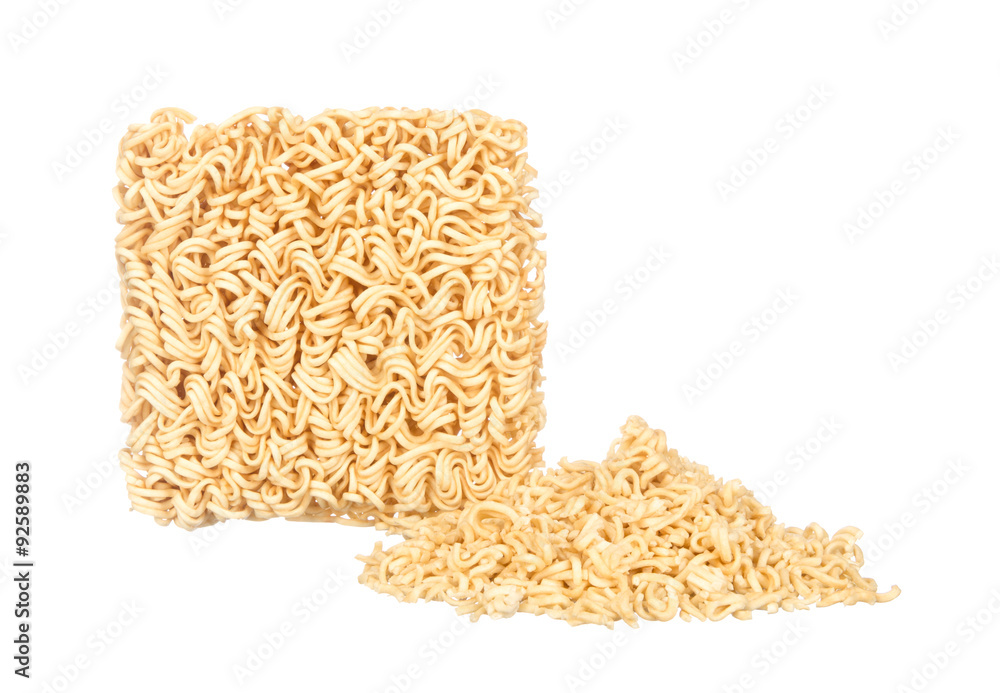 Dry noodle isolated on white background Dry noodle isolated on white background