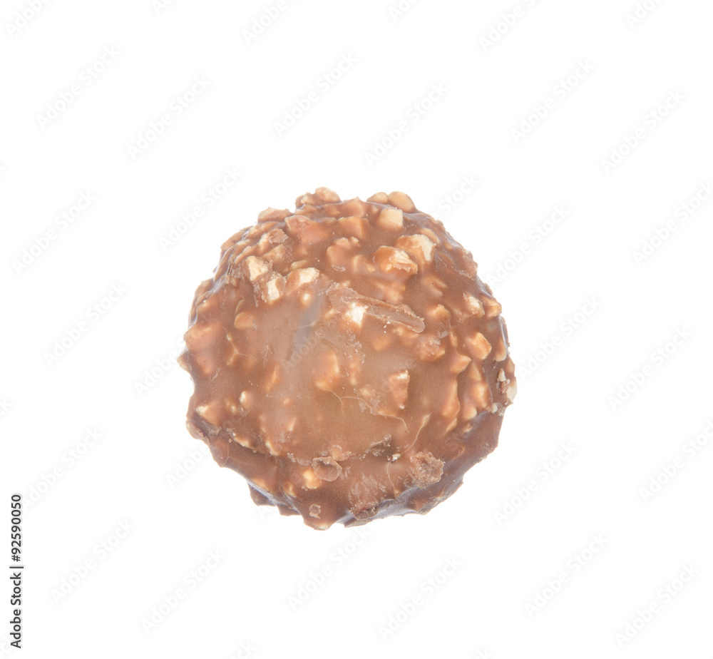 Chocolate ball isolated on white background Chocolate ball isolated on white background
