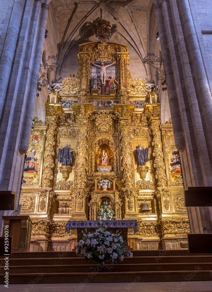 Altar of the Monasterio Santa Maria de la Real in Najera on the Camino de Santiago