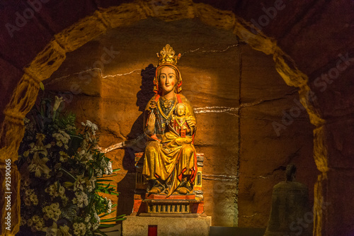 Statue of Maria, found in a cave in Najera on the Camino de Santiago photo