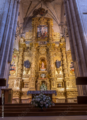 Altar of the Monasterio Santa Maria de la Real in Najera on the Camino de Santiago