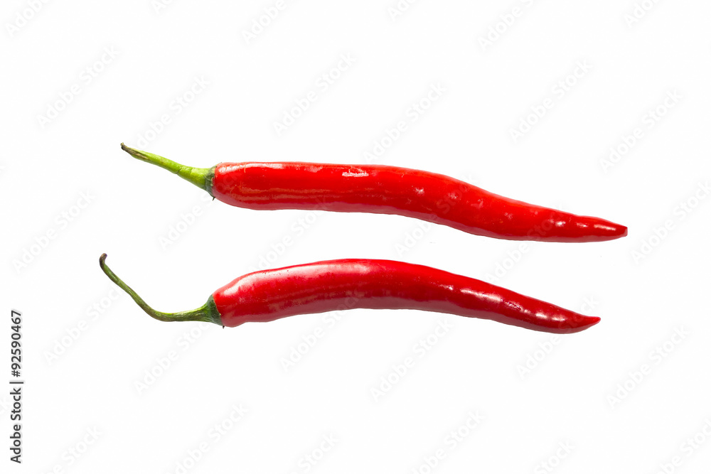 Red chili pepper isolated