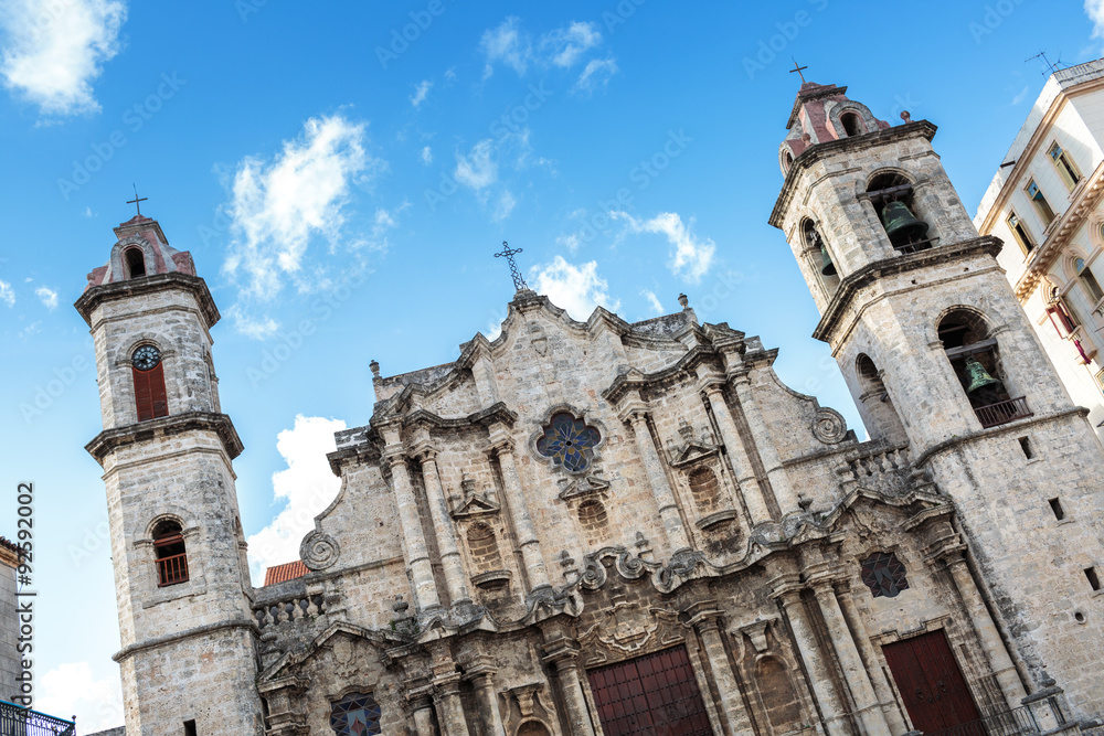 Plaza de la catedral in La Habana