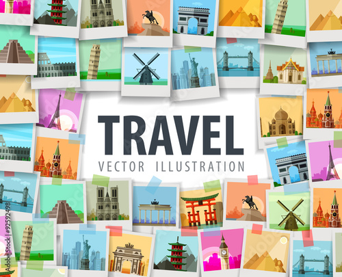 travel vector logo design template. trip or vacation icon