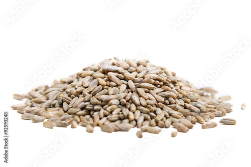 Pease seeds isolated on white background