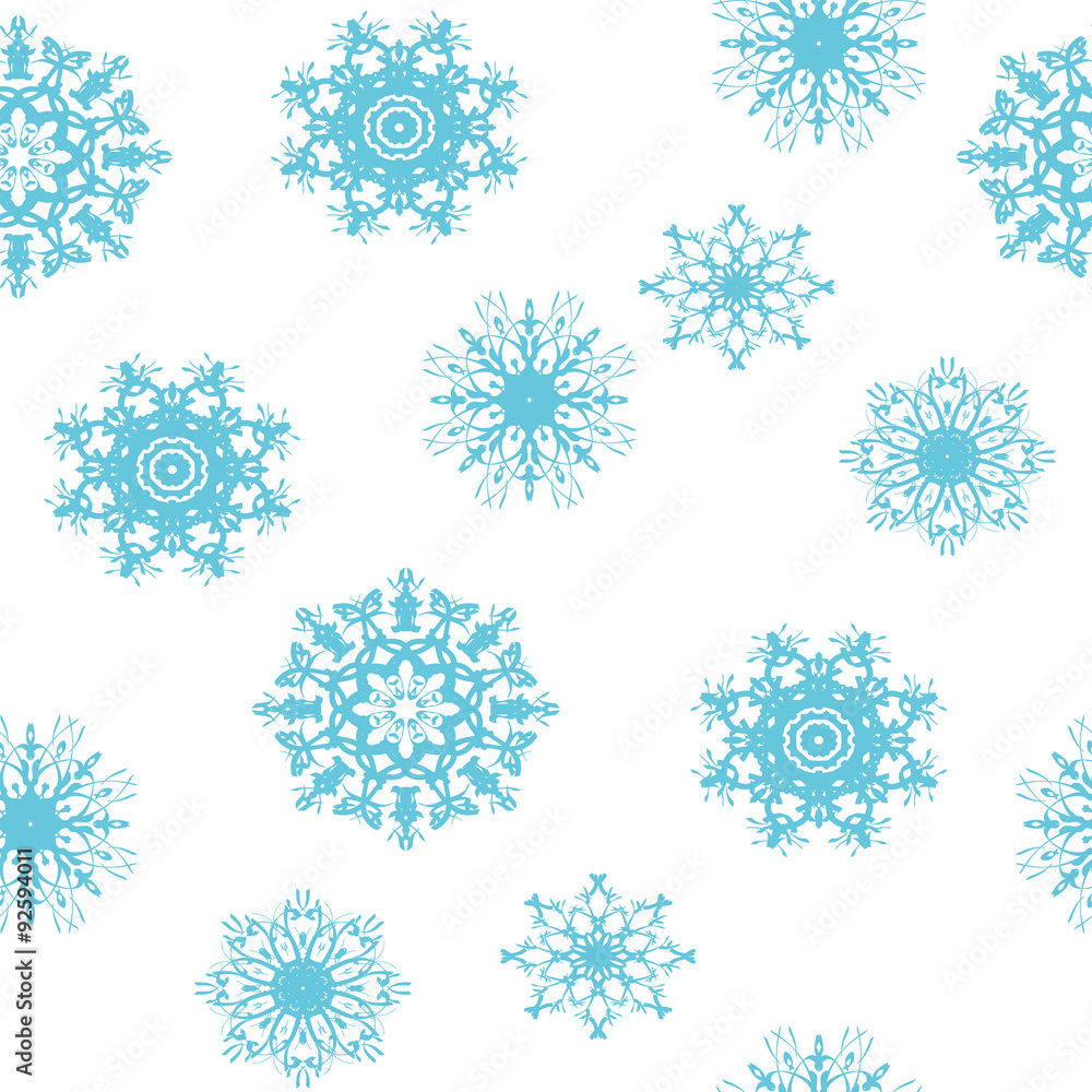 Seamless pattern snowflakes Seamless pattern snowflakes