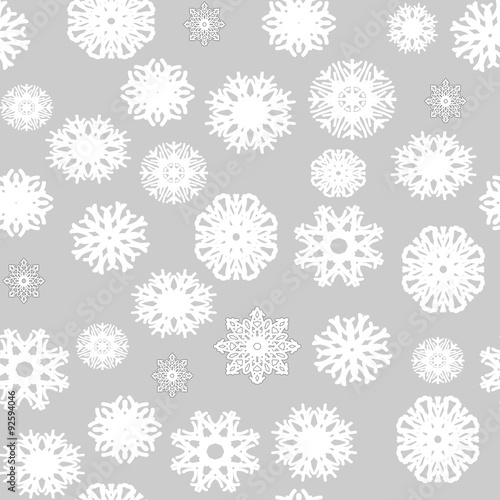 Seamless pattern snowflakes
