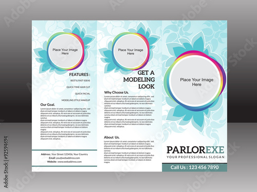 abstract artistic detailed parlor flyer